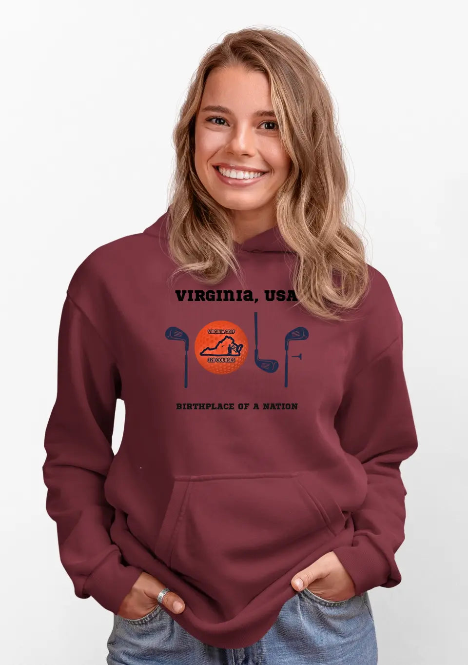 VIRGINIA UNISEX GOLF HOODIE