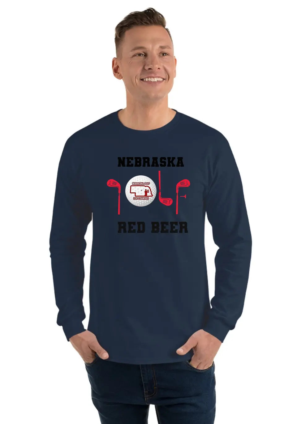 NEBRASKA LS GOLF TEE