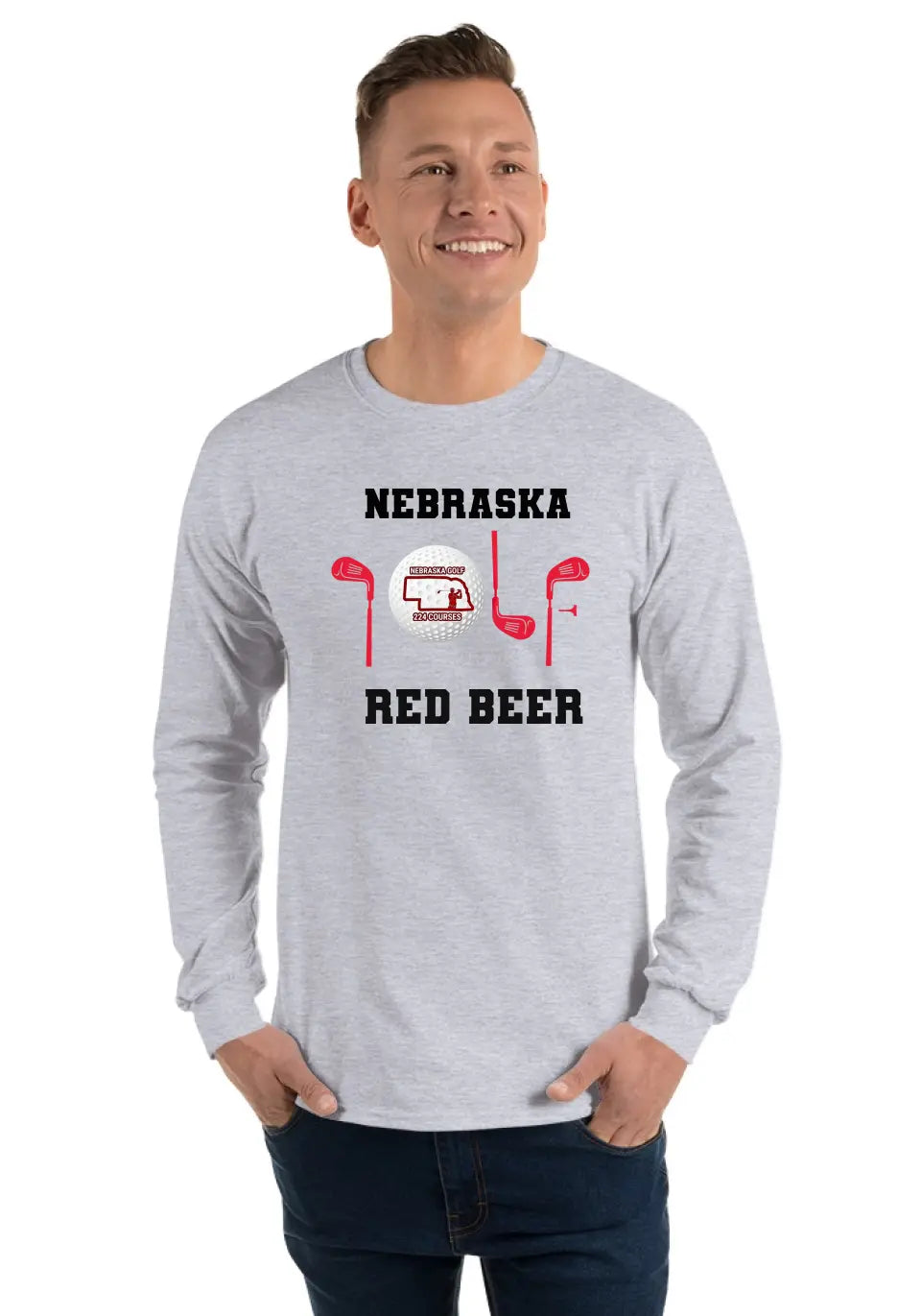 NEBRASKA LS GOLF TEE