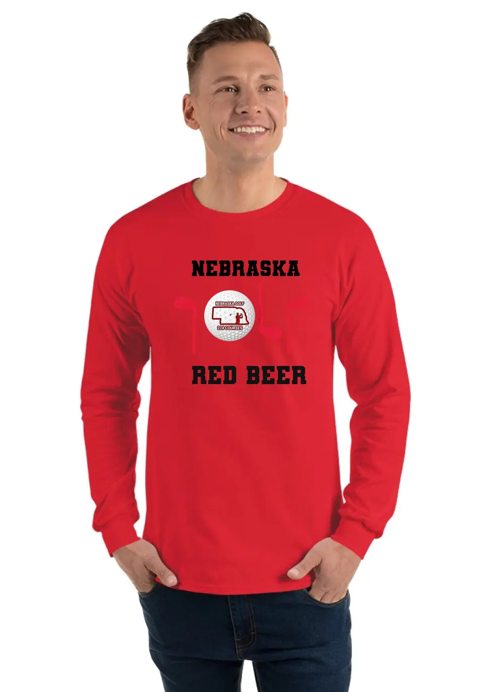 NEBRASKA LS GOLF TEE