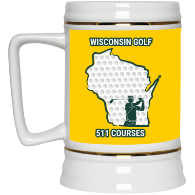 Wisconsin Beer Stein - Manns Golf Cave