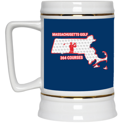 Massachusetts Beer Stein - Manns Golf Cave