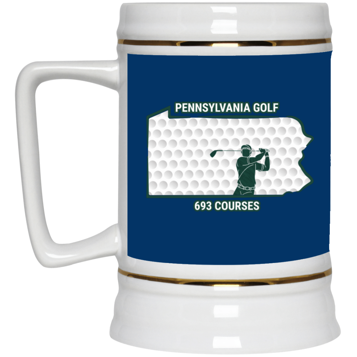 Pennsylvania Beer Stein - Manns Golf Cave