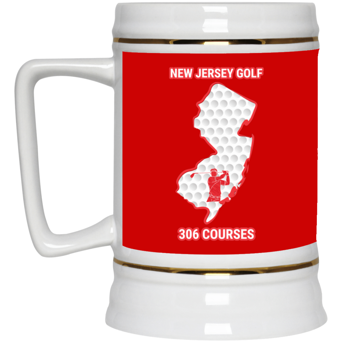 New Jersey Beer Stein - Manns Golf Cave