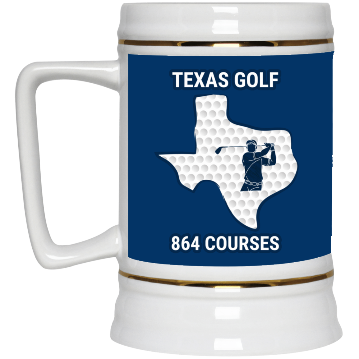 Texas Beer Stein - Manns Golf Cave