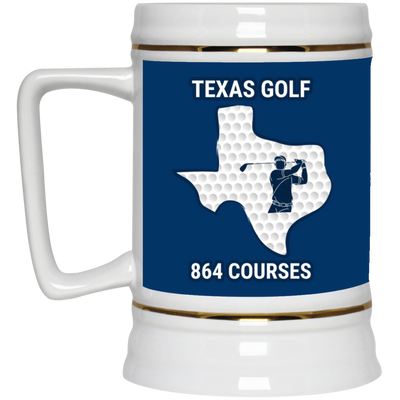 Texas Beer Stein - Manns Golf Cave