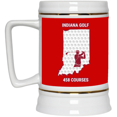 Indiana Beer Stein - Manns Golf Cave