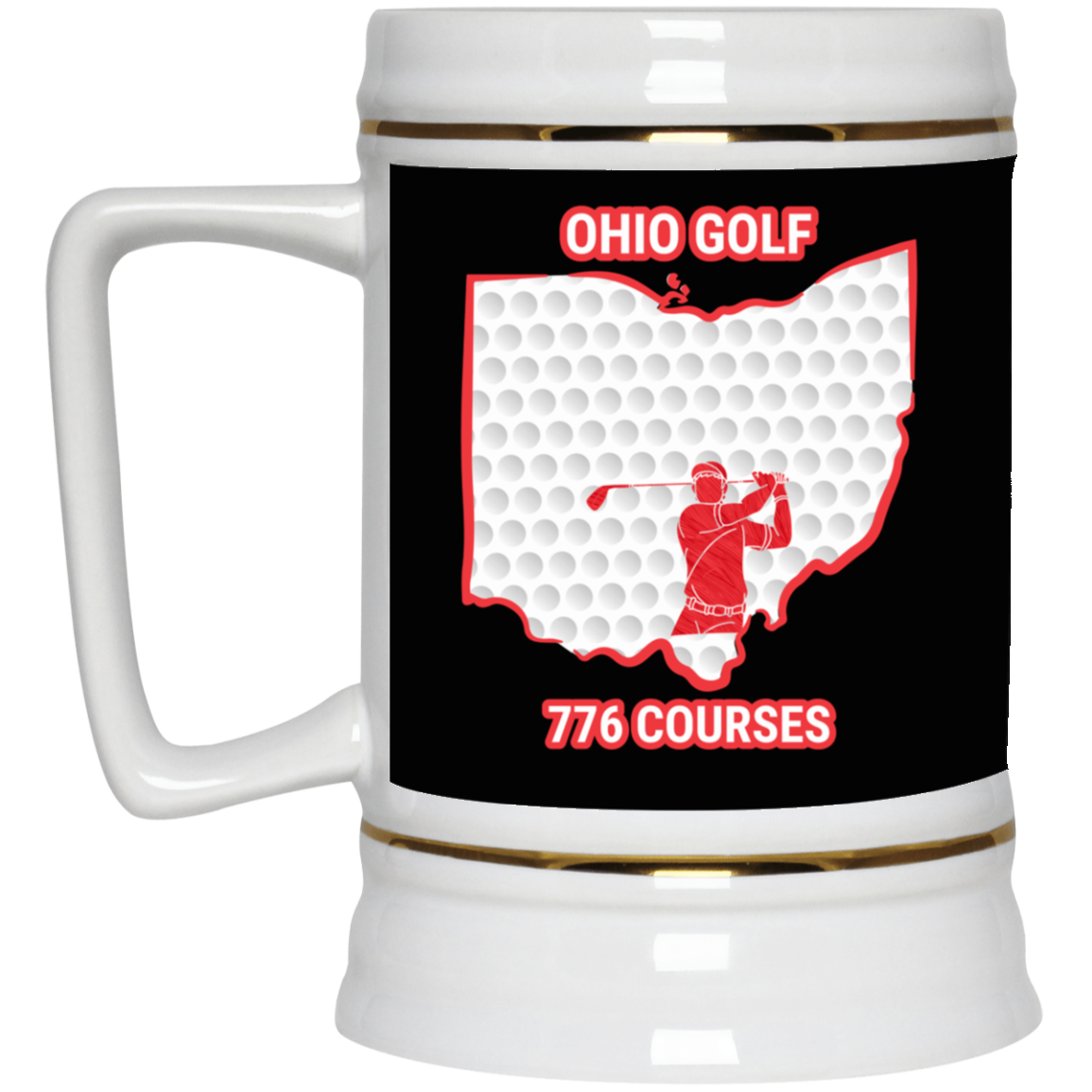 Ohio Beer Stein - Manns Golf Cave