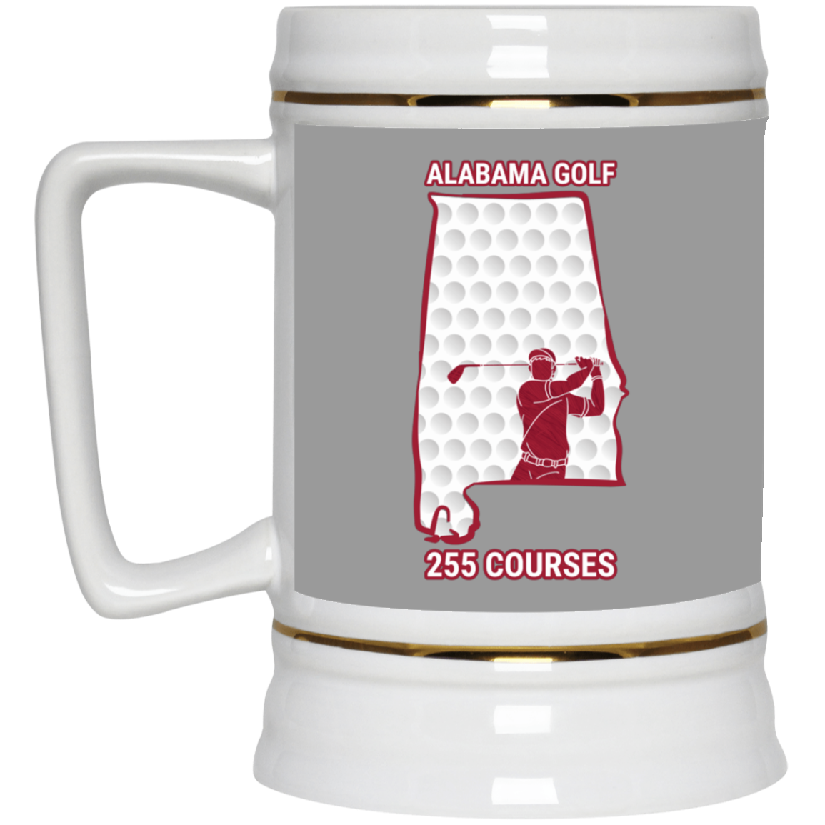 Alabama Beer Stein - Manns Golf Cave