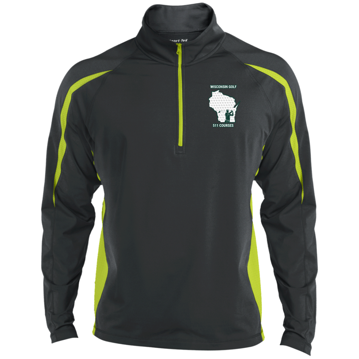 Wisconsin Golf Wicking 1/2 Zip