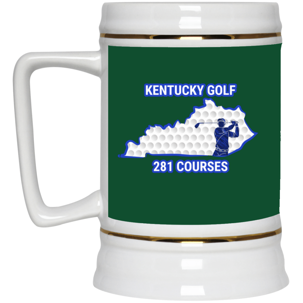 Kentucky Beer Stein - Manns Golf Cave