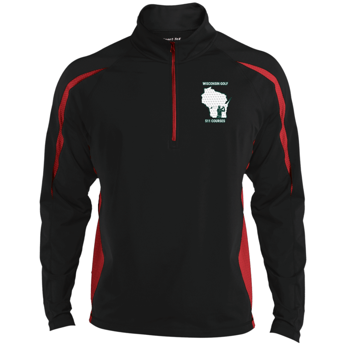 Wisconsin Golf Wicking 1/2 Zip