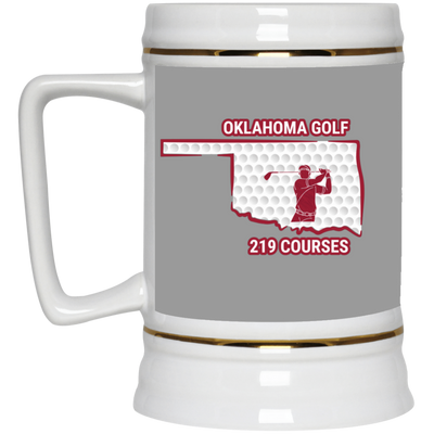 Oklahoma Beer Stein - Manns Golf Cave