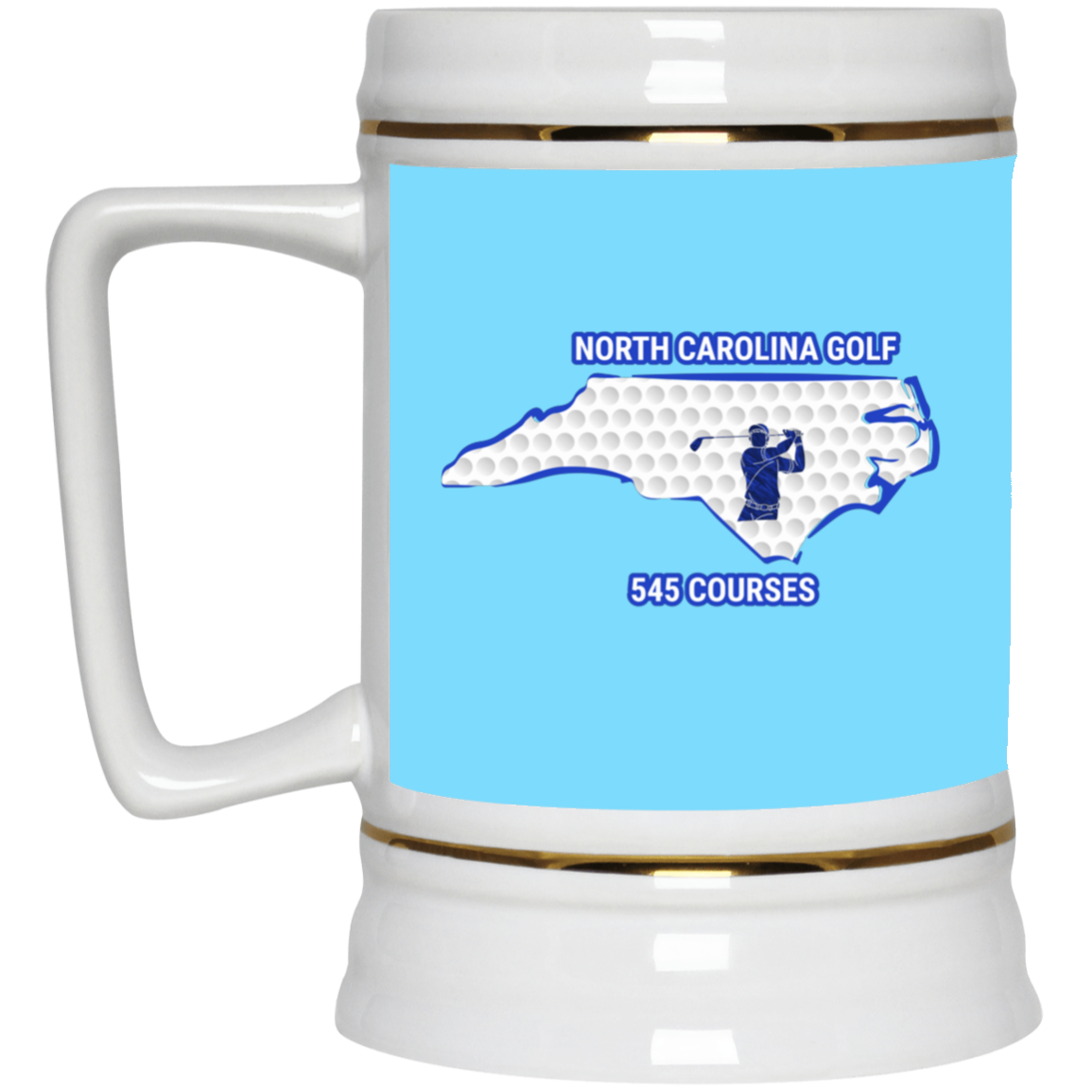 North Carolina Beer Stein - Manns Golf Cave