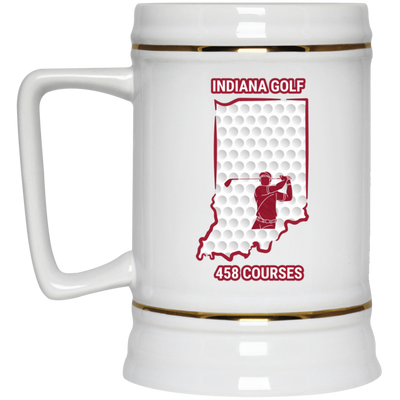 Indiana Beer Stein - Manns Golf Cave