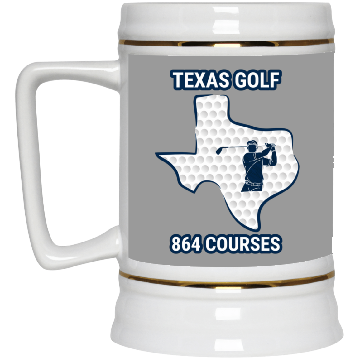 Texas Beer Stein - Manns Golf Cave