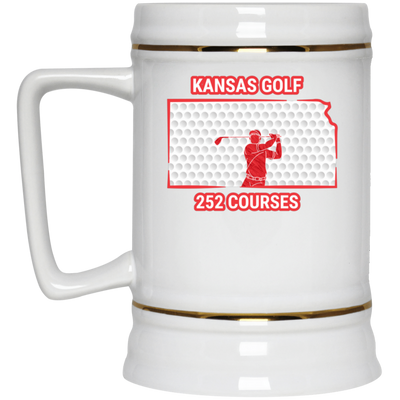 Kansas Beer Stein - Manns Golf Cave