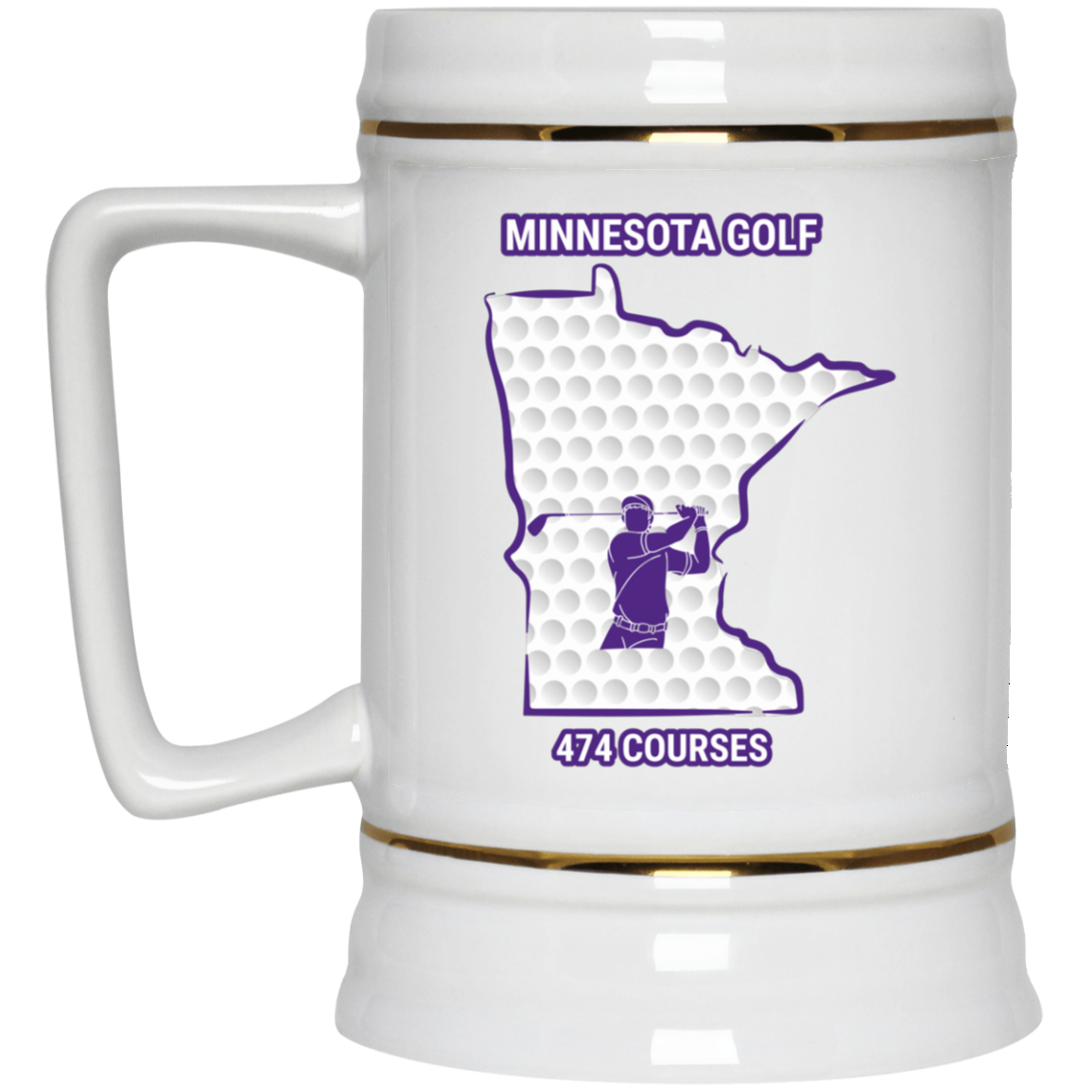 Minnesota Beer Stein - Manns Golf Cave