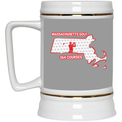 Massachusetts Beer Stein - Manns Golf Cave