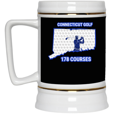 Connecticut Beer Stein - Manns Golf Cave