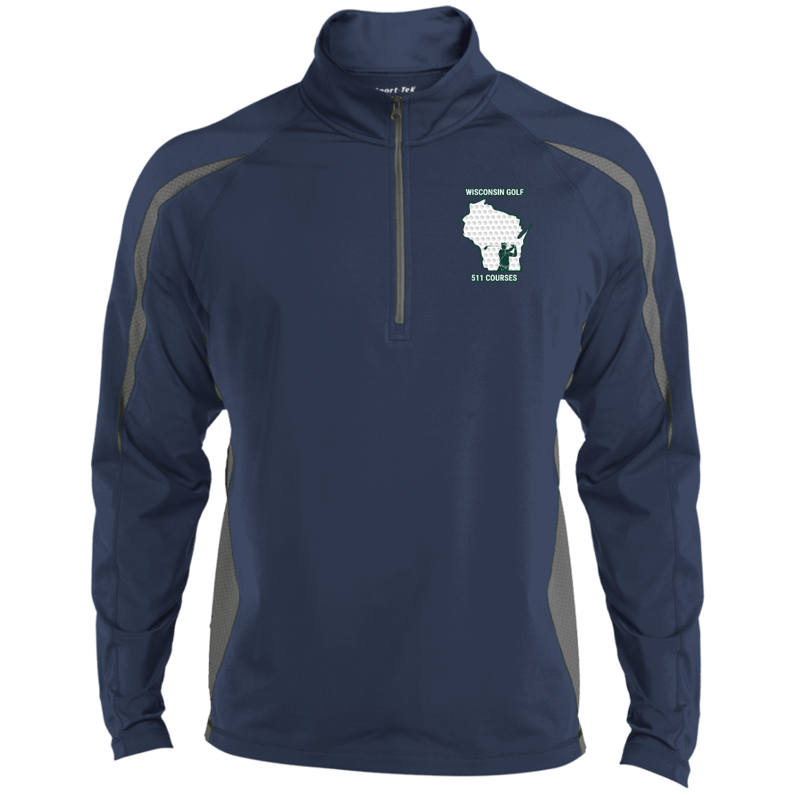 Wisconsin Golf Wicking 1/2 Zip