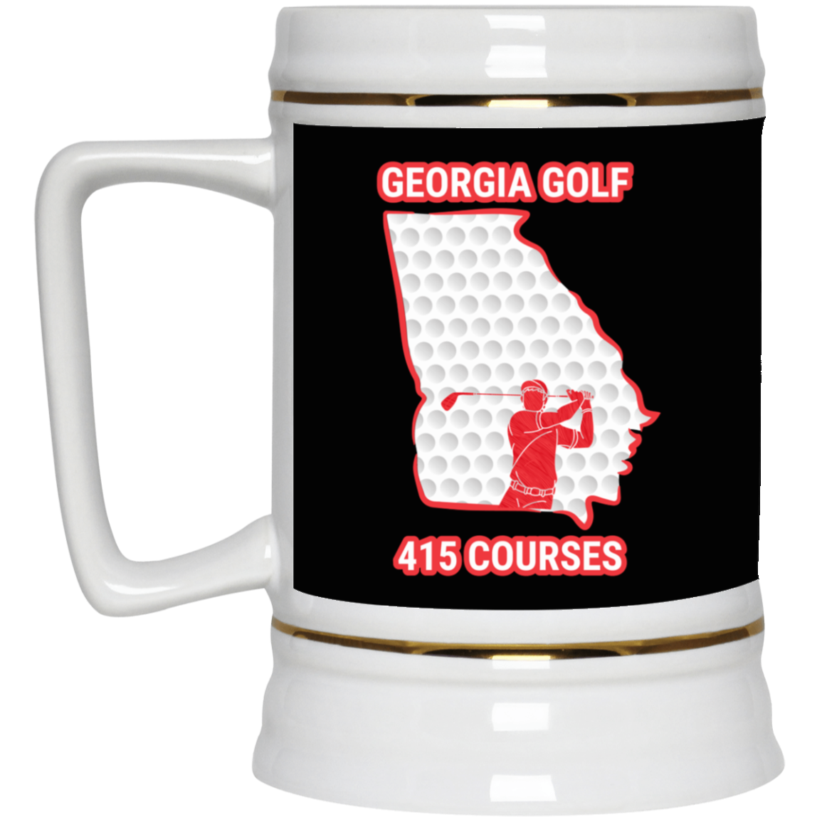 Georgia Beer Stein - Manns Golf Cave