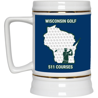 Wisconsin Beer Stein - Manns Golf Cave