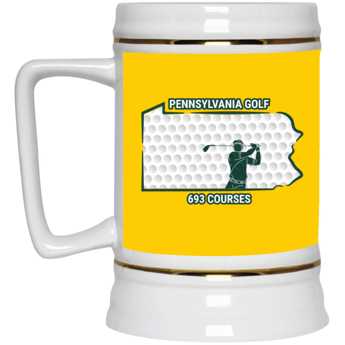 Pennsylvania Beer Stein - Manns Golf Cave