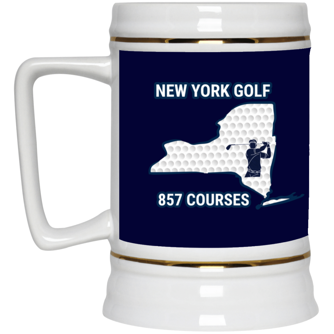 New York Beer Stein - Manns Golf Cave