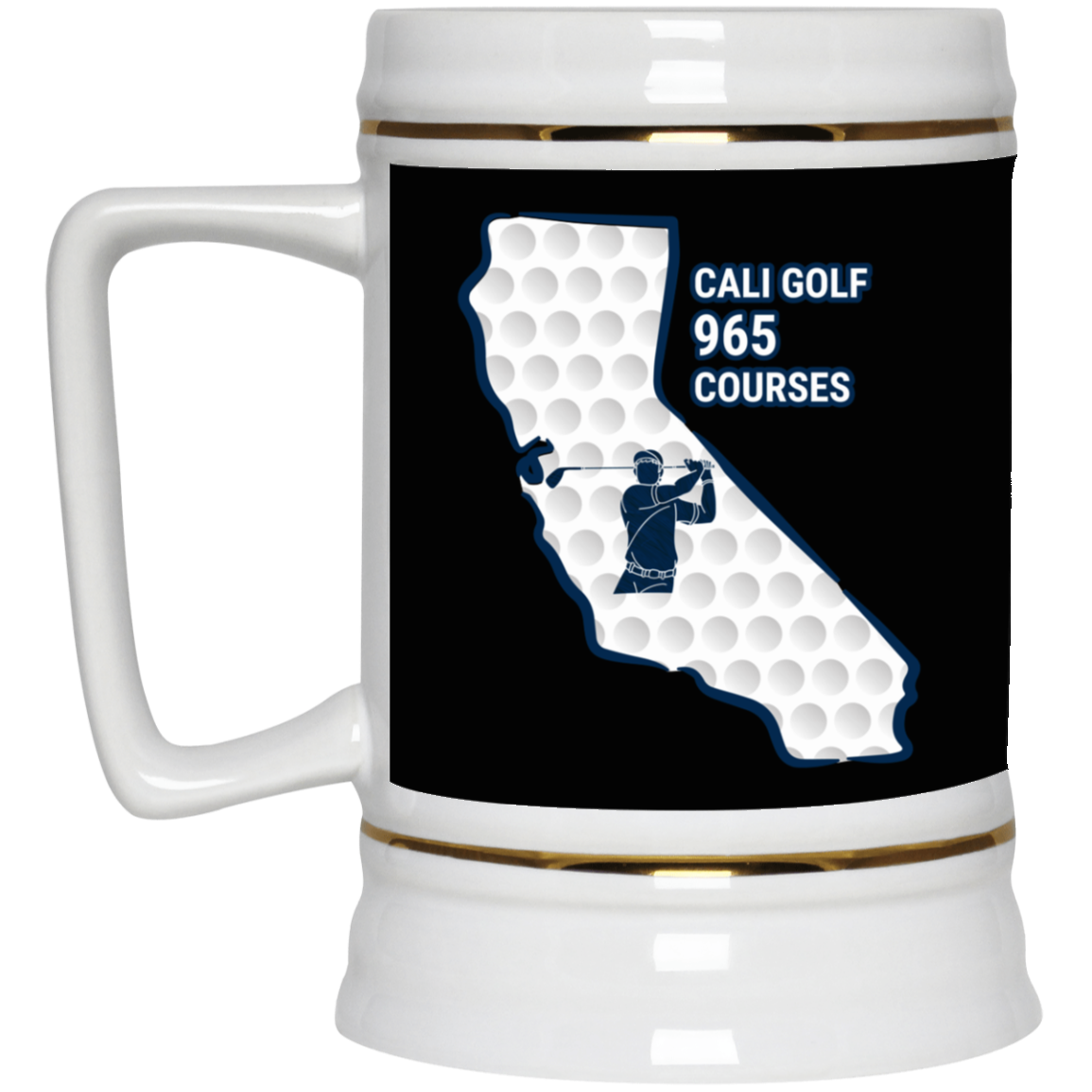 California Beer Stein - Manns Golf Cave