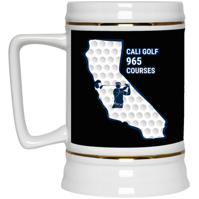 California Beer Stein - Manns Golf Cave