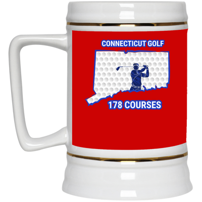 Connecticut Beer Stein - Manns Golf Cave