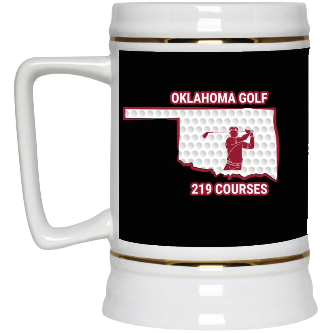 Oklahoma Beer Stein - Manns Golf Cave