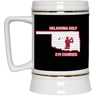 Oklahoma Beer Stein - Manns Golf Cave