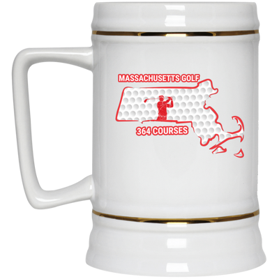 Massachusetts Beer Stein - Manns Golf Cave