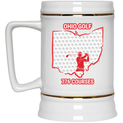 Ohio Beer Stein - Manns Golf Cave