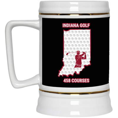 Indiana Beer Stein - Manns Golf Cave