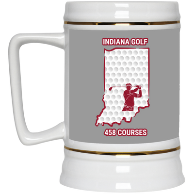 Indiana Beer Stein - Manns Golf Cave