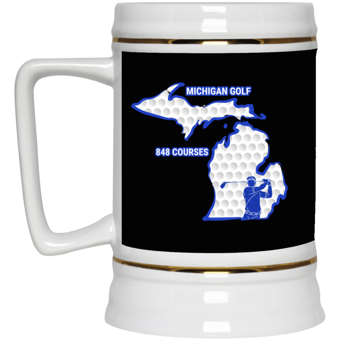 Michigan Beer Stein - Manns Golf Cave