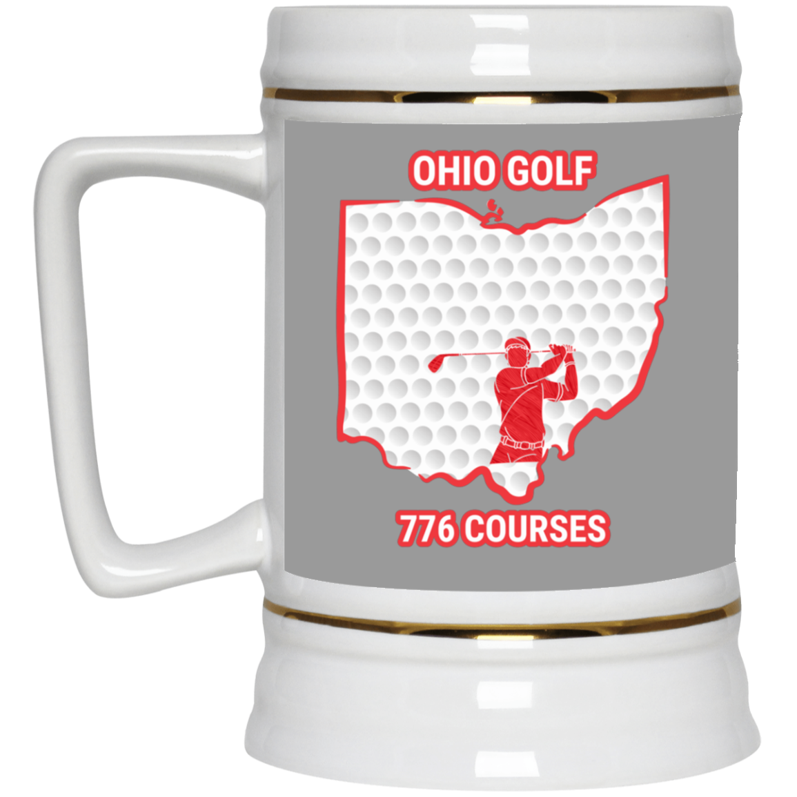 Ohio Beer Stein - Manns Golf Cave