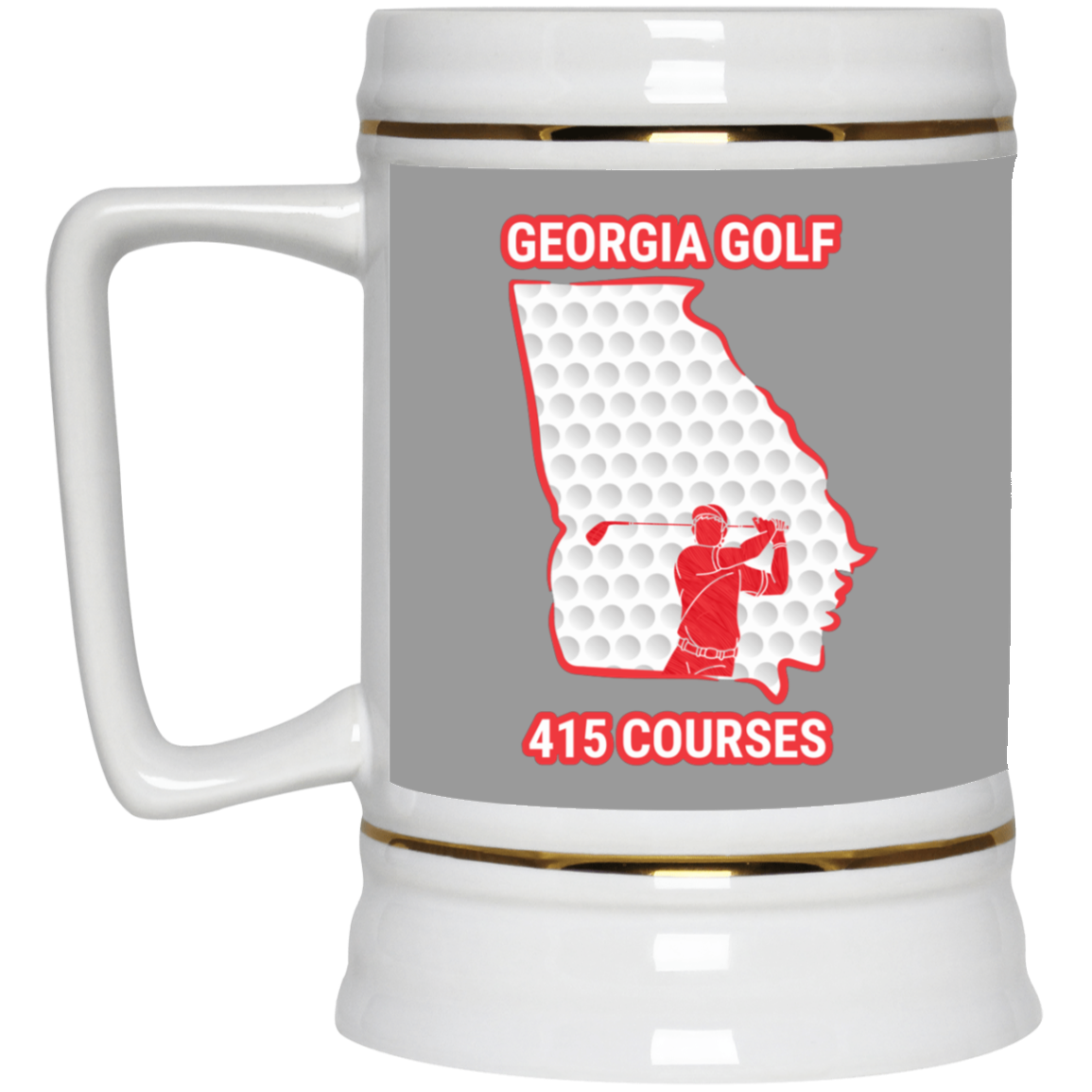 Georgia Beer Stein - Manns Golf Cave