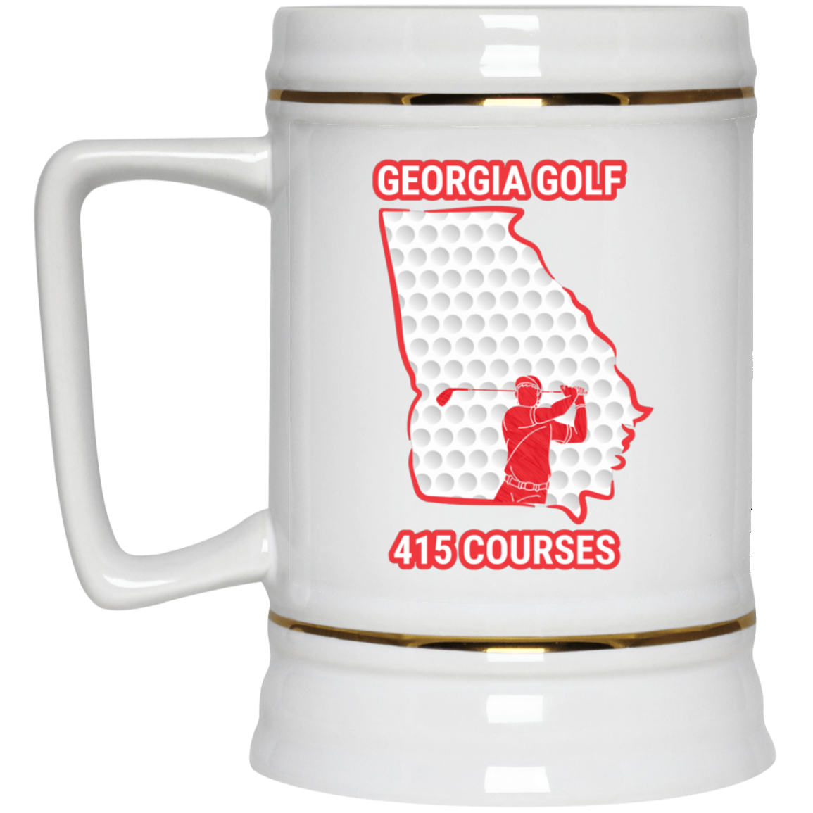 Georgia Beer Stein - Manns Golf Cave