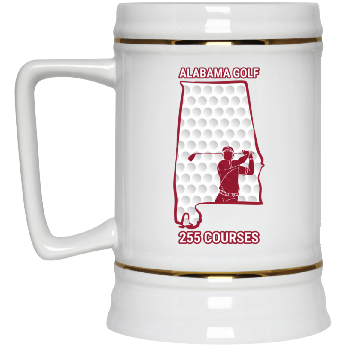 Alabama Beer Stein - Manns Golf Cave