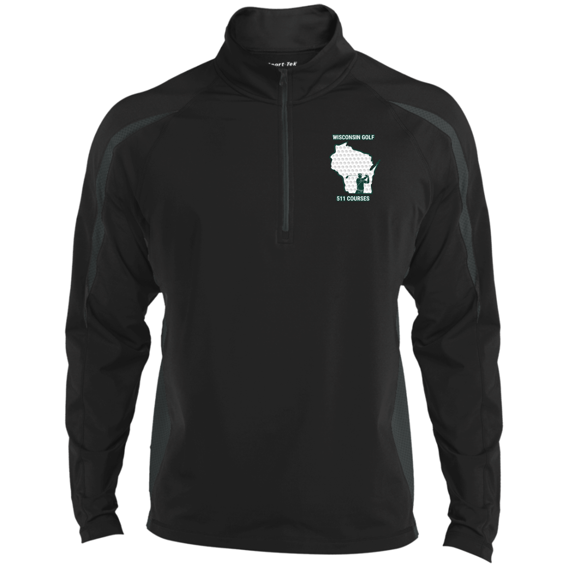 Wisconsin Golf Wicking 1/2 Zip