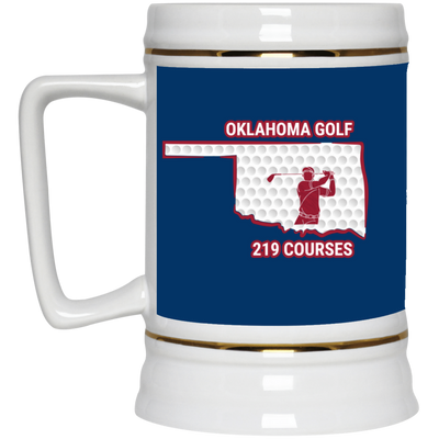 Oklahoma Beer Stein - Manns Golf Cave