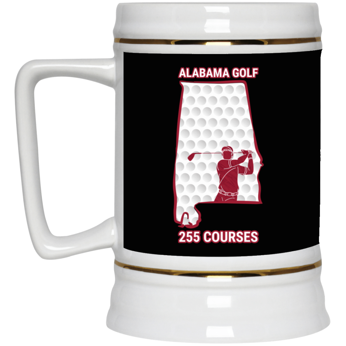 Alabama Beer Stein - Manns Golf Cave