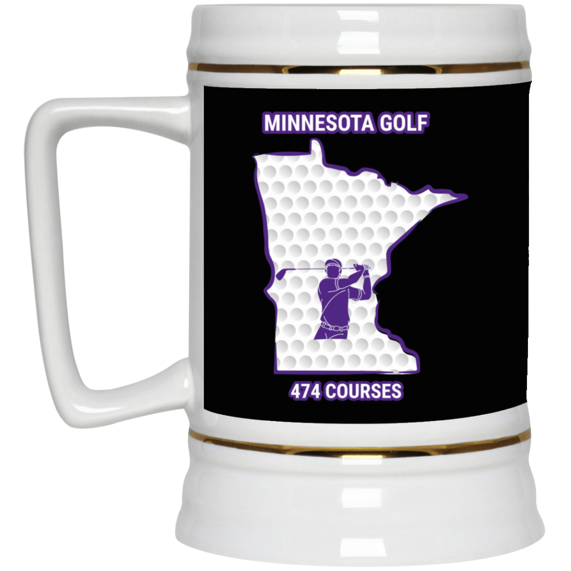 Minnesota Beer Stein - Manns Golf Cave