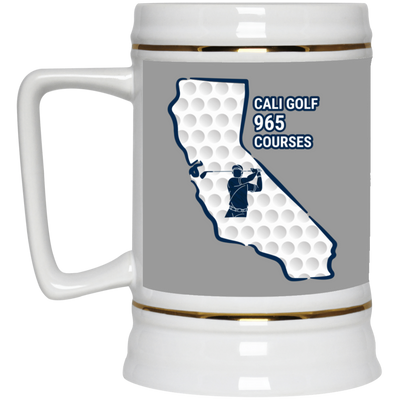 California Beer Stein - Manns Golf Cave