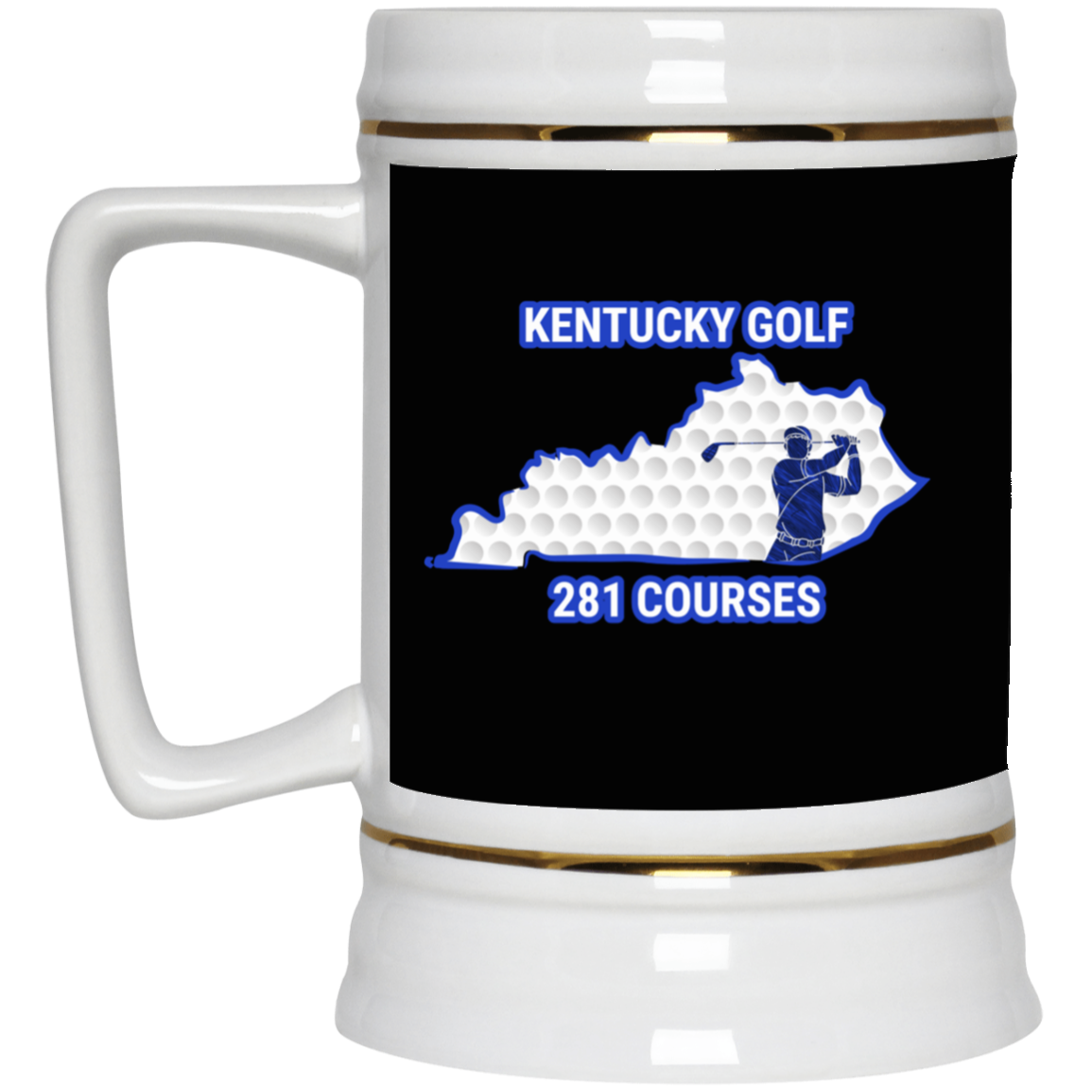 Kentucky Beer Stein - Manns Golf Cave