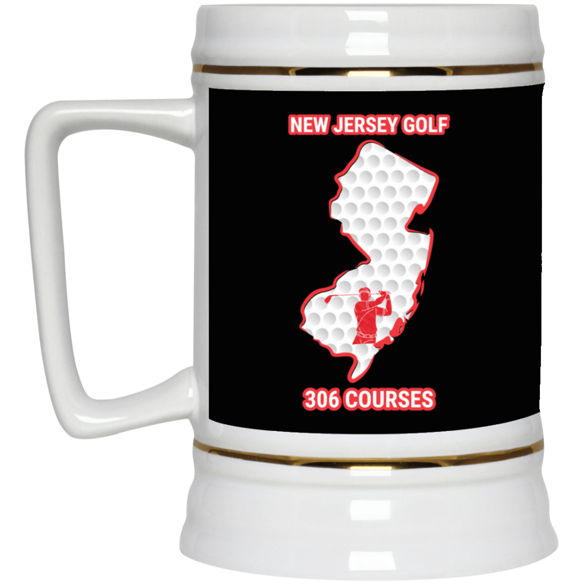 New Jersey Beer Stein - Manns Golf Cave